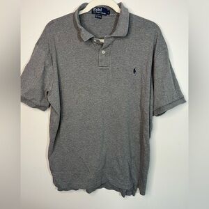 Polo by Ralph Lauren Men's Gray Classic Casual Short Sleeve Polo Shirt S…